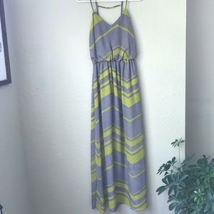 Chevron City Triangles maxi dress